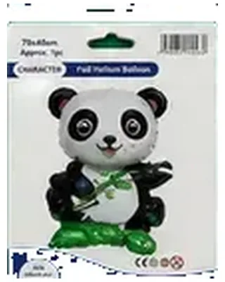 Panda figürlü folyo balon — helyum balon çeşitleri
