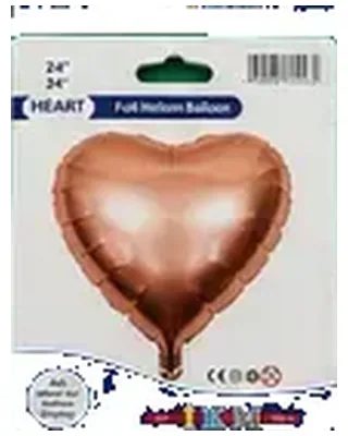 Rose Gold Kalp figürlü folyo balon — helyum balon çeşitleri