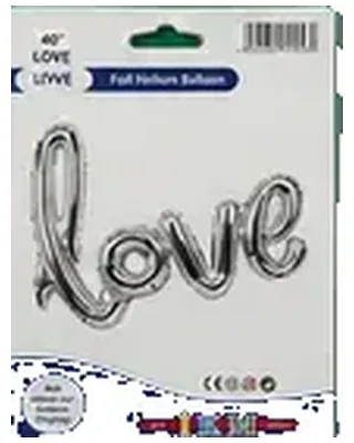 Love Yazısı figürlü folyo balon — helyum balon çeşitleri