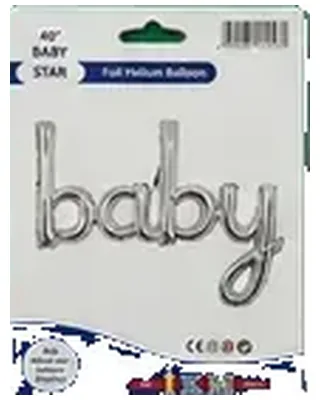 Baby Yazısı figürlü folyo balon — helyum balon çeşitleri
