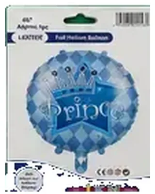 Prince figürlü folyo balon — helyum balon çeşitleri