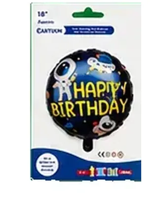 Happy Birthday Astronot folyo balon — helyum balon çeşitleri