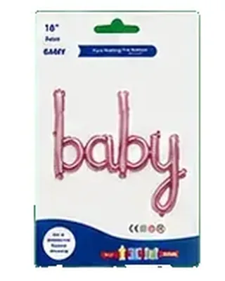 Baby Yazısı (Pembe) folyo balon — helyum balon çeşitleri