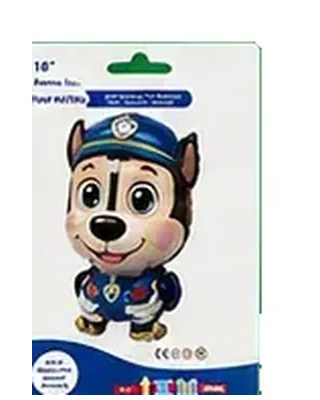 Paw Patrol Chase folyo balon — helyum balon çeşitleri