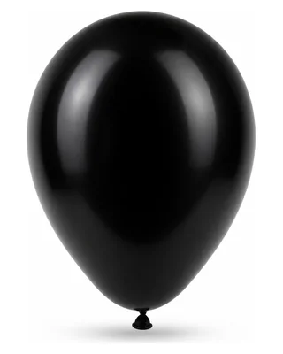 Siyah (Parlak) lateks balon rengi